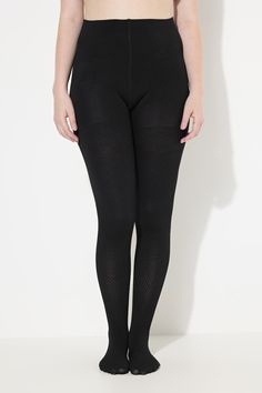 Thermal Stretch Tights - Replace your leggings with this warm, comfortable stretch-fit design. Footless Elastane Tights With Comfort Stretch, Footless Comfort Stretch Elastane Tights, Comfort Stretch Full-length Elastane Tights, Seamless Tight Full-length Legwear, Seamless Compression Tights, Full-length Elastane Hosiery For Winter, Black Comfort Stretch Full Length Hosiery, Winter Full-length Elastane Hosiery, Black Comfort Stretch Tights For Winter