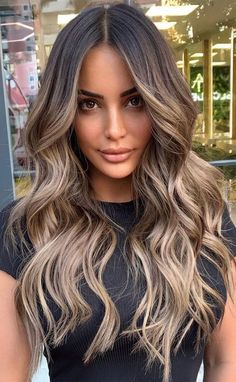 Baylage Hair, Brown Hair Looks, Ombre Hair Blonde, Brown Hair Inspo, Brunette Hair With Highlights, Balayage Hair Dark, Brunette Balayage Hair, Brown Hair Balayage