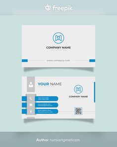 the business card is clean and modern