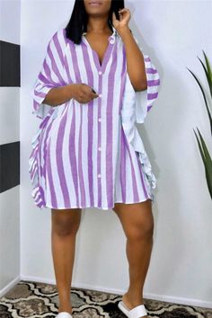 Striped Ruffled Short Sleeves Mini Dress Fabulous Style, Perfect Prom Dress, Short Sleeve Mini Dress, Dream Wedding Dresses, Mini Dress With Sleeves, Party Dresses, Stretch Fabric, Dream Wedding, Evening Dresses