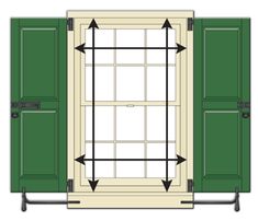 an image of a green window with three arrows pointing to it