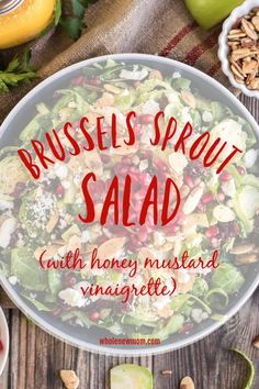 brussels sprout salad with honey mustard vinaigrette