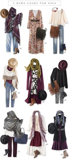 Boho Chic Outfits Fall, Vetement Hippie Chic, Stile Hippie Chic, Boho Chic Outfits Summer, Boho Fashion Winter, Stile Boho Chic, Moda Hippie