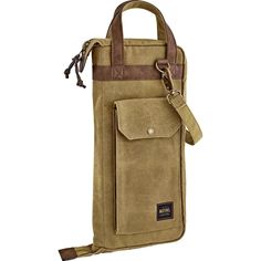 Meinl Waxed Canvas Collection Stick Bag Vintage Khaki Drumstick Bag, Backpack Fabric, Professional Bag, Aging Beautifully, Waxed Canvas, Bag Vintage, Fabric Bag, Nylon Bag, Artificial Leather