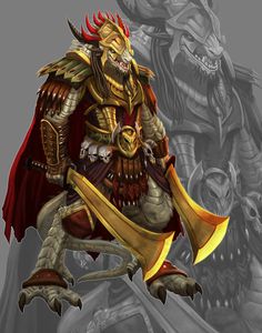 an animated image of a demon in armor