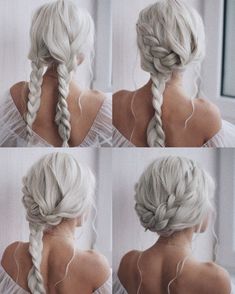 Easy Braided Updo, Hair Lights, Brown With Blonde Highlights, Wedding Hairstyles Tutorial, Frontal Hairstyles, Hairstyles Over 50, Braided Updo