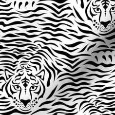 an image of a tiger pattern with black and white stripes