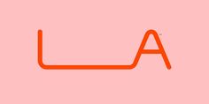 an orange letter on a pink background with the word'a'written in it