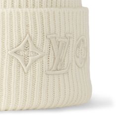 LOUIS VUITTON® - Lv Headline Beanie - White Louis Vuitton Beanie, Chloe 2024, Embroidery Beanie, Slippers Outfit, Bright Highlights, Cute Preppy Outfits, Louis Vuitton Official, Fashion Inspiration Design, Wool Knit