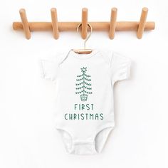 The perfect bodysuit for your perfect baby! These short sleeve bodysuits have 3 snap closure and double needle ribbed binding on neck, shoulders, sleeves, and leg openings. Machine wash cold, inside out. Air dry or tumble dry low. First Christmas Tree, One Piece Clothing, Shipt Shopper, Short Sleeve Bodysuit, Fabric Names, First Christmas, Baby Bodysuit, Christmas Outfit, Leotards