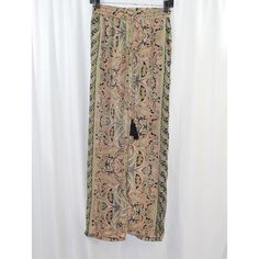 Chelsea & Theodore Women's Multicolor Paisley Print Lightweight Wide Leg Pull On Pants. Size Xs, New With Tags. Elastic/Drawstring Waist. 100% Polyester. They Have Pockets! Waist, Lying Flat, Approx. 12'' Rise Approx. 10.5'' Inseam Approx. 27.5'' 007405-67 Spring Wide-leg Pants With Paisley Print, Spring Wide Leg Bottoms With Paisley Print, Wide Leg Bottoms With Paisley Print For Spring, Wide Leg Paisley Print Bottoms For Spring, Patterned Bottoms With Boho Print For Spring, Paisley Print Trousers For Spring, Spring Patterned Bottoms With Paisley Print, Spring Paisley Print Trousers, Spring Paisley Print Patterned Bottoms