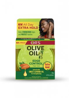 ORS Olive Oil Edge Control Hair Gel - Beauty Bar & Supply Olive Oil Edge Control, Edge Gel, Hair Edges, Anti Oxidants, Edge Control, Hair Control, Frizz Control, Olive Fruit, Beard Care