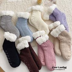 Experience ultimate comfort and warmth with our Natural Fleece Indoor Non-Slip Socks, exclusively at Ever Lasting. Designed for cozy indoor lounging, these socks are crafted from soft, natural fleece that wraps your feet in luxurious warmth. The non-slip soles provide added safety, making them perfect for relaxing at home on chilly days. Whether you're curling up with a good book or enjoying a lazy morning, these socks ensure your feet stay snug and secure. Embrace the perfect blend of comfort a Winter Socks Cozy, Socks Aesthetic, Winter Baby Boy, Childrens Clothes Girls, Fleece Socks, Fluffy Socks, Non Slip Socks, Fuzzy Slippers, Cozy Socks