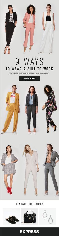 A classic women's suit is a staple for any boss babe's closet, but suits for women can easily get stale. Mix it up with bright colors, bold stripes, and floral patterns for work outfits. Add accessories like red booties for women and statement earrings to Stripes And Floral, Interview Outfits, Booties For Women, Red Booties, Professional Attire, Bold Stripes, Work Wardrobe, Professional Outfits, Business Casual Outfits