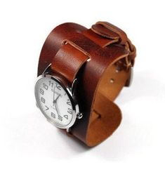 Leather watch band for men brown is durable, reliable high quality.  Compatible with watch case 18 mm, 20 mm, 22 mm, 24mm. The leather bund band is soft and pliable, does not stretch, fits well on the wrist and is comfortable, holds the watch securely. Easy change your bund band without tools. The handmade leather cuff strap is made of Italian leather from the Badalassi Carlo factory, vegetable tanned leather, environmentally friendly breathable. Has a pleasant smell of natural leather. After a while, the strap will be covered with patina and become even more beautiful. The strap is well stitched with beige thread. Stainless steel buckle, silver color.  Military aviator style bund strap design. The bund strap consists of two parts - a cuff and a one-piece strap. The cuff adds more beauty a Adjustable Brown Watch Accessories For Everyday, Brown Leather Cuff Watch Accessories, Adjustable Brown Wrist Strap Watch Accessories, Vintage Brown Watch Accessories With Wrist Strap, Brown Leather Cuff Watch, Brown Bracelet Strap Watch Bands, Brown Cuff Watch With Bracelet Strap, Vintage Brown Wrist Strap Watch Accessories, Adjustable Brown Cuff Watch Band