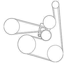 an overhead view of traffic lights on a white background, with one single light at the top