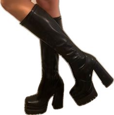 Black Heeled Boots, Black Shoes Heels, Black Heel Boots, Tall Boots, Princess Polly, Shoes Black, Black Heels, Heeled Boots, Collage