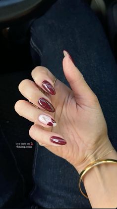 Cutesy Nails, Nyc Nails, Kutek Disney, Wine Nails, Cherry Nails, Nagel Tips, Smink Inspiration, Summery Nails, Casual Nails