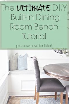 the ultimate diy built in dining room bench