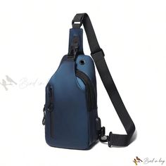 Bird in Bag - Small Backpack in Oxford Cloth Canvas for College Students Casual Anti-theft Chest Bag For School, Blue Nylon Bag With Anti-theft Pocket, Blue Anti-theft Backpack, Casual Anti-theft Crossbody Bags, Blue School Bag With Anti-theft Pocket, Casual Nylon Chest Bag With Anti-theft Feature, Blue Nylon School Chest Bag, Blue Nylon Chest Bag For School, Blue Large Capacity Chest Bag For Outdoor Activities