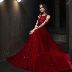 Lasaky - Glamorous Ladies' Lingerie Set for a Night to Remember Skirt Wedding Dress, Magical Dress, Red Gowns, Wedding Dress Styles, Evening Attire, Dress Styles, Wine Red, A Line Skirt, Formal Wear