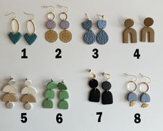 **This listing has multiples of each pair, the earring shipped may have slight difference!! Please checkout right away if you see earrings you want as the listing is updated frequently and the number on the earrings change. Discounted, last of their kind clay earrings from previous collections! Dangle Polymer Clay Earrings For Everyday, Everyday Dangle Earrings In Polymer Clay, Everyday Dangle Polymer Clay Earrings, Unique Polymer Clay Earrings For Everyday, Everyday Polymer Clay Drop Earrings, Trendy Everyday Clay Earrings, Statement Earring, Minneapolis Minnesota, Minneapolis