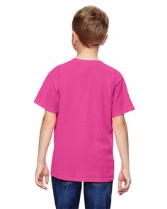 Youth Midweight RS T-Shirt - NEON PINK - S | Comfort Colors Youth Ring Spun Top in Neon Pink Size Small | Cotton C, 9018 Neon Red, Dye T Shirt, Neon Pink, Comfort Colors, Open Shoulder Tops, Neon, Size Medium, Ring, Women's Top