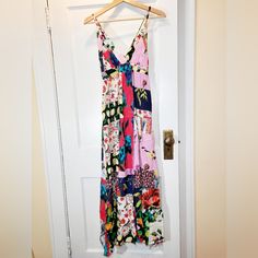 Nwt--Desigual-Strappy-Beach-Patch Work Wrap Maxi Dress-Size Xs Bust-Pit To Pit: 15-16 In Waist: 21-22 In Length: 42 In-Measured From Center Bust Down Casual Multicolor Maxi Dress With Floral Patchwork, Summer Beach Maxi Dress With Floral Patchwork, Summer Floral Patchwork Maxi Dress For The Beach, Summer Multicolor Maxi Dress With Floral Patchwork, Multicolor Floral Patchwork Maxi Dress For Summer, Summer Multicolor Maxi Dress With Mixed Print, Casual Maxi Dress With Floral Patchwork For Vacation, Multicolor Mixed Print Maxi Dress For Summer, Spring Multicolor Maxi Dress With Mixed Print