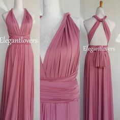 Wedding Dress Bridesmaids Dress Infinity Dress Wrap Dress Multi-way Bridesmaid Dresses, Infinity Dress Ways To Wear, Infinity Dress Styles, Vestido Convertible, Infinity Dress Bridesmaid, Dress Bridesmaids, Multi Way Dress, Prom Dress Plus Size, Elegant Prom