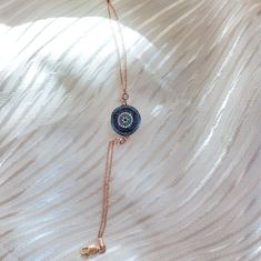 Silver Blue Evil Eye Bracelet🧿 ✔Handmade silver bracelets ✔925 sterling silver ✔Preserves its shine for a long time ✔Ready for shipping Material: 925 Sterling Silver Rose Gold Plated Evil eye diameter: 1.60cm-1.60cm Bracelet length: 20 cm/ 7.87 in. You may choose it as an anniversary or birthday gift.🤍 If you have a question please don't hesitate to contact me.  YOU MAY USE THE EXPRESS SHIPPING OPTION TO GET YOUR ORDER FASTER. Express shipping send by UPS, TNT, and FedEx. Delivery time:  *Europe 2-4 business days, *USA- Canada 3-7 business days, *Everywhere else 5-10 business days. **Please share your phone number with me in case of cargo returns. Feel free to view my other accessories; https://www.etsy.com/shop/aliveaccessories Thank you for visiting my shop! Nazar Bracelet, Silver Evil Eye Bracelet, Bracelet Evil Eye, Fedex Delivery, Turquoise Charm, Greek Evil Eye, Bracelet Rose Gold, Protection Bracelet, Blue Evil Eye