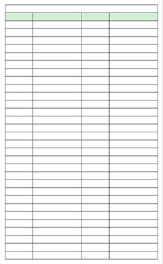 a sign up sheet with the number of items in it