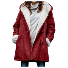 Patlollav Womens Winter Plus Size Solid Plus Velvet Coat Pocket Overcoat Color/Size: Red/XXXL Gender: Women/Female/Girl It is made of high quality materials, durable enought for your daily wearing. I am sure you will like it! If you have any questions about this products, please feel free to contact us. We will contact you within 24 hours to provide you with a better solution. KEY: Womens fall fashion 2022, Christmas gifts, Womens plus size clearance, My orders Color: Beige.  Age Group: adult. Estilo Harajuku, Fall Leggings, Velvet Coat, Outwear Women, Women Overcoat, Moda Vintage, Persona 5, Warm Jacket, Samara