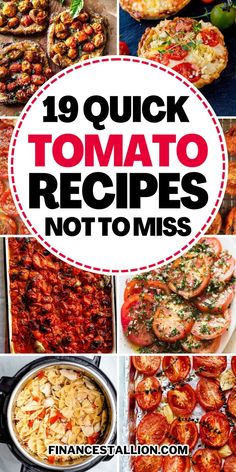 Tomato recipes are perfect for any meal. Discover fresh summer tomato recipes that delight. Try tomato soup recipes, tomato sauce recipes, and tomato salad ideas for a refreshing twist. Enjoy roasted tomatoes, heirloom tomato recipes, and cherry tomato recipes. Make delicious tomato pasta recipes and tomato bruschetta. Explore baked tomatoes, tomato appetizers, and stuffed tomato recipes. Create tomato meals, tomato soups and tomato side dishes for every occasion What To Do With All My Garden Tomatoes, Tomato Recipes For Freezing, Recipes Using Garden Tomatoes, What To Cook With Tomatoes, Recipes That Use Tomatoes, Garden Fresh Tomato Recipes, Best Tomato Recipes, Healthy Tomato Recipes