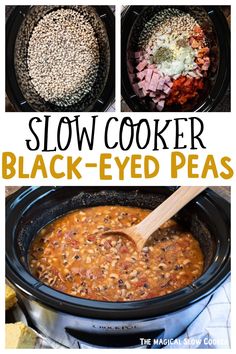 slow cooker black - eyed peas are an easy and delicious side dish for any meal