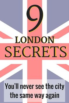 the cover of london secrets, which is written in english and has an union jack on it