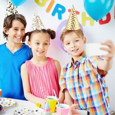 two kids with birthday hats Birthday Hats, Two Kids, Birthday Hat, Hats, Birthday