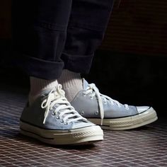 Converse Chuck 70 Low 'Wolf Grey' 170555C (SNKR/Unisex/Low Top/Classic) Converse Chuck 70 Low, Chuck 70 Low, Converse Low, Run Star Hike, Converse Chuck 70, Black Gums, Grey Wolf, Chuck 70, University Blue