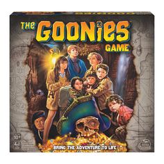 the goonies game is shown in front of a white background