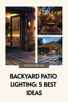 the backyard patio lighting 5 best ideas to use in your garden or decking area