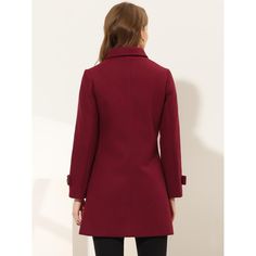 With a classic silhouette, this coat will be your go-to must-have piece for the cold season. It features long sleeves with buttons at the cuffs, and the mid-thigh length hem drapes beautifully over a variety of different looks. No matter what look you slip it over, this textured winter coat adds a layer of warmth and finishes the refined, elegant look. Outerwear Women Winter, Single Breasted Coat, Winter Outerwear, Wool Peacoat, Cold Season, Pea Coat, Classic Silhouette, Pan Collar, Peter Pan Collar