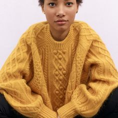 Reposhing This Item I Purchased From @Shopwithchelle. Loved It, But Ready To Rotate For Something New. Questions? Leave A Comment Below! Yellow Knitted Oversized Top, Yellow Oversized Knitted Top, Oversized Knitted Yellow Top, Oversized Yellow Knitted Tops, Winter Yellow Chunky Knit Tops, Winter Yellow Cable Knit Sweater, Yellow Crew Neck Sweater For Winter, Yellow Chunky Knit Top For Winter, Yellow Cable Knit Top For Fall