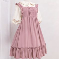 dress · Harajuku fashion · Online Store Powered by Storenvy Old Fashion Dresses, Pink Wine, Kawaii Dress, Alt Fashion, Dress Spring, Kawaii Clothes, Harajuku Fashion, Lolita Dress, Milk Tea