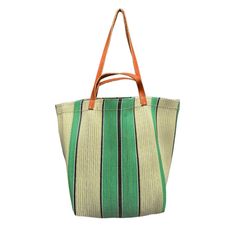 Medium Market Bag in Green Handwoven Bucket Tote Bag For Daily Use, Market Tote Shoulder Bag With Leather Handles, Natural Bags With Leather Handles For Market, Tote Shoulder Bag With Leather Handles For Market, Natural Bags With Leather Handles, Leather Handle Tote Shoulder Bag For Market, Handwoven Tote Bucket Bag For Everyday, Handwoven Tote Beach Bag For Everyday Use, Market Tote Bucket Bag With Braided Handles