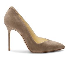 td {border: 1px solid #ccc;}br {mso-data-placement:same-cell;} A timeless 100mm stiletto pump in taupe suede, packed with comfort-driven features like anatomical arch support and extra footbed padding. Sarah Flint, Luxury Heels, Taupe Heels, Designer Pumps, Virtual Fashion, High Quality Shoes, Stiletto Pumps, Footwear Design Women, Stylish Shoes