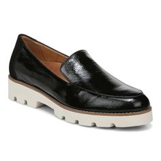 Kensley Loafer Vionic Shoes, Platform Loafers, Loafers Style, Athletic Fashion, Lug Sole, Black Patent Leather, Leather Slip Ons, Leather Loafers, Loafers For Women