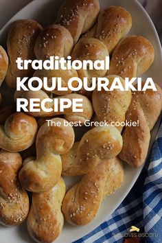 Greek cookies on a white platter. Koularakia Cookies, Greek Biscuits Recipes, Greek Cookies Traditional, Greek Cookie Recipes, Koulourakia Recipe Greek Cookies, Greek Cookies Koulourakia, Greek Cookies Recipes, Greek Koulourakia Recipe, Armenian Cookies