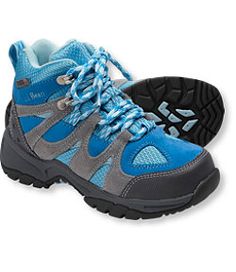 #LLBean: Kids' Waterproof Trail Model Hikers Blue Lace-up Hiking Boots For Outdoor Activities, Blue Durable Sneakers For Outdoor Activities, Sporty Scratch-resistant Walking Shoes For Outdoor, Sporty Hiking Boots With Round Toe For Camping, Blue Lace-up Hiking Boots, Blue Hiking Boots With Vibram Sole, Fade-resistant Blue Walking Shoes For Outdoor Activities, Blue Fade-resistant Walking Shoes For Outdoor Activities, Blue Waterproof Boots For Outdoor Activities