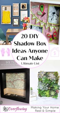 the best diy shadow box ideas anyone can make