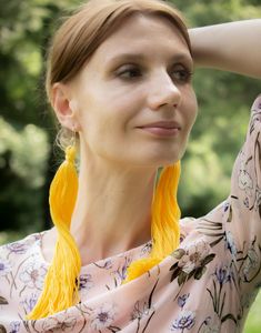 10-inch length tassels earrings Tassels Earrings, Oversized Hoop Earrings, African Earrings, Long Drop Earrings, Floral Necklace, Large Hoop Earrings, Earrings Statement, Large Earrings, Lithuania