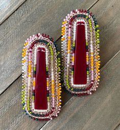 Made with size 11 Czech seed beads, rhinestone banding & on fingernail posts. Etsy Accessories